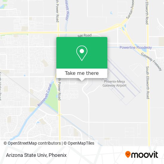 Arizona State Univ map