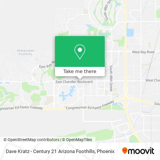 Dave Kratz - Century 21 Arizona Foothills map