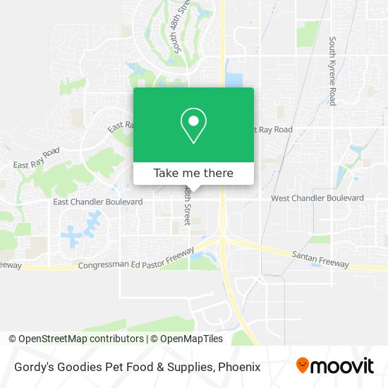 Gordy's Goodies Pet Food & Supplies map