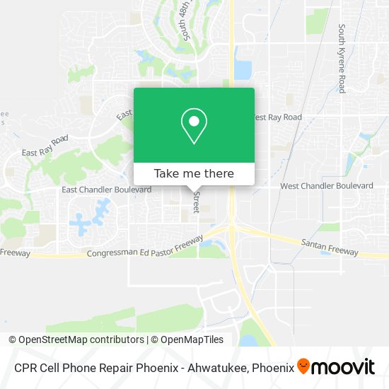 Mapa de CPR Cell Phone Repair Phoenix - Ahwatukee