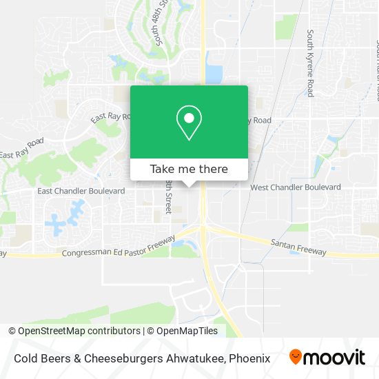 Cold Beers & Cheeseburgers Ahwatukee map