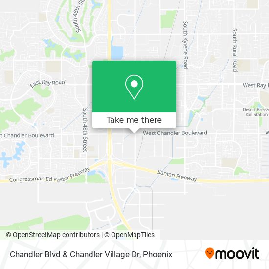 Chandler Blvd & Chandler Village Dr map