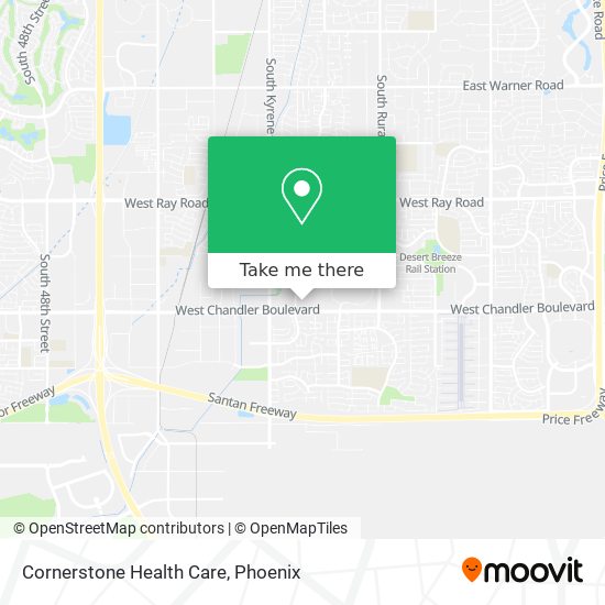 Mapa de Cornerstone Health Care