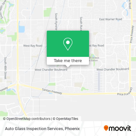 Auto Glass Inspection Services map