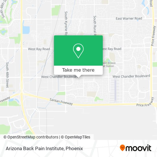 Arizona Back Pain Institute map