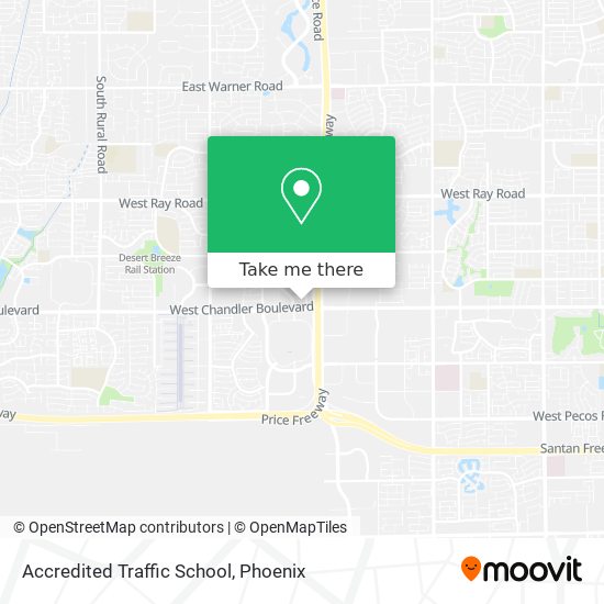 Accredited Traffic School map