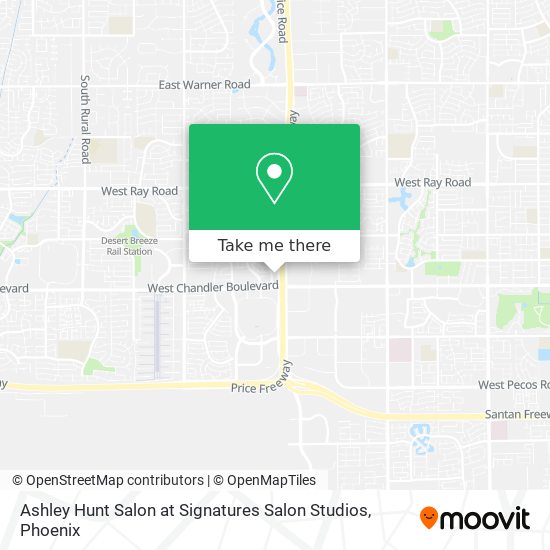 Mapa de Ashley Hunt Salon at Signatures Salon Studios