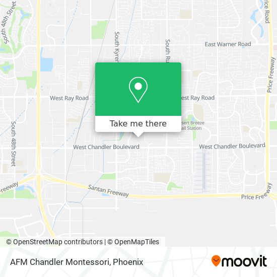 Mapa de AFM Chandler Montessori