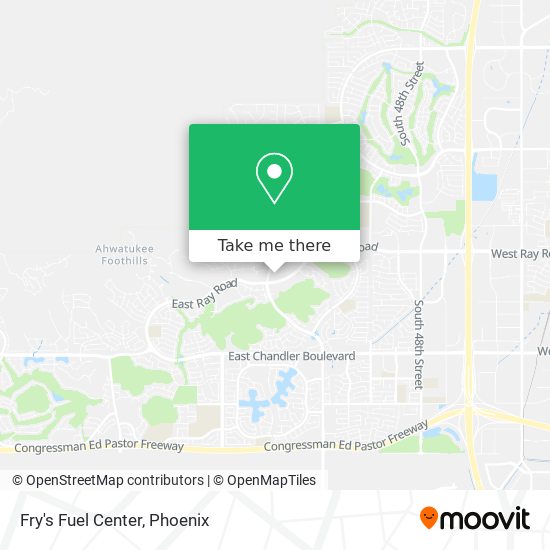 Fry's Fuel Center map