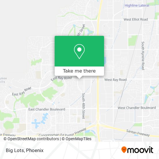 Mapa de Big Lots