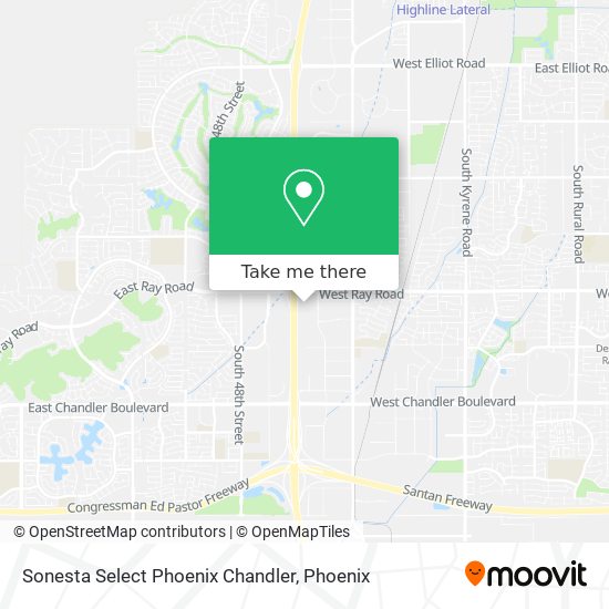 Sonesta Select Phoenix Chandler map