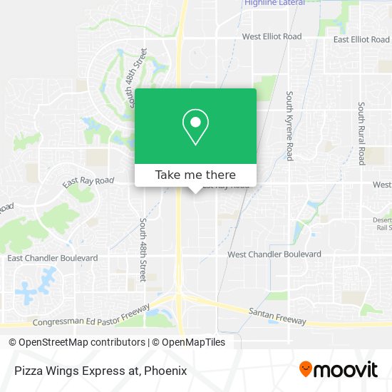 Mapa de Pizza Wings Express at
