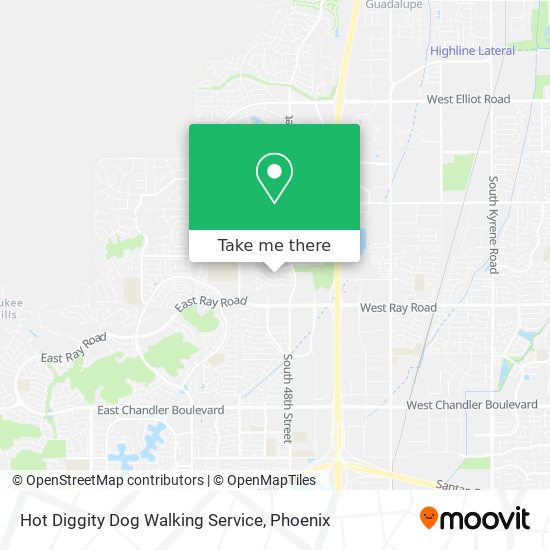 Mapa de Hot Diggity Dog Walking Service