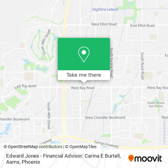 Mapa de Edward Jones - Financial Advisor: Carina E Burtell, Aams