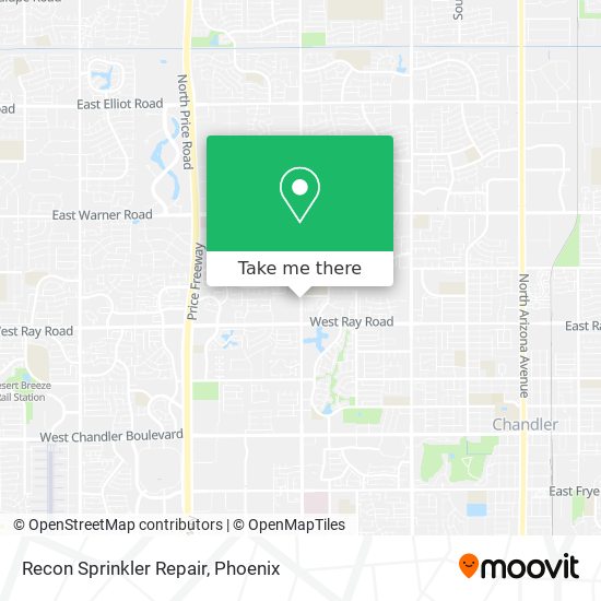 Recon Sprinkler Repair map