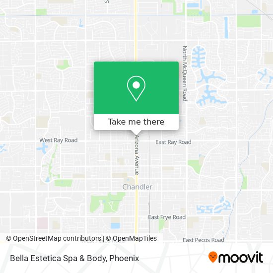 Bella Estetica Spa & Body map