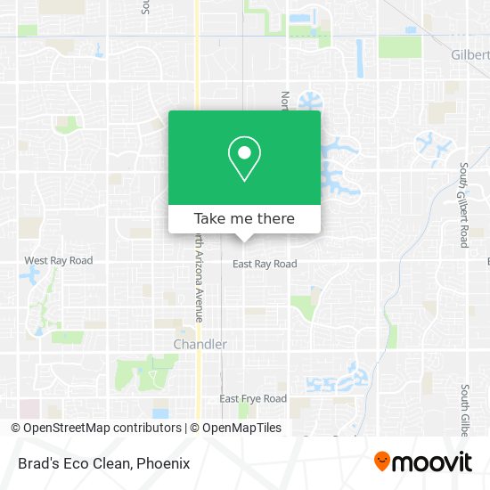 Brad's Eco Clean map