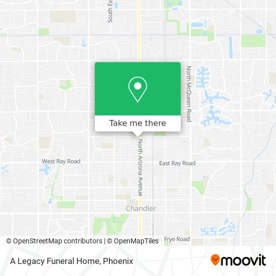 A Legacy Funeral Home map
