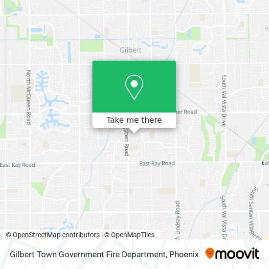 Gilbert Town Government Fire Department map