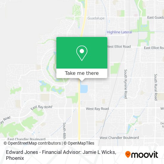 Mapa de Edward Jones - Financial Advisor: Jamie L Wicks