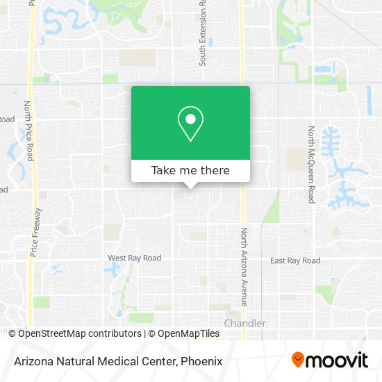 Mapa de Arizona Natural Medical Center