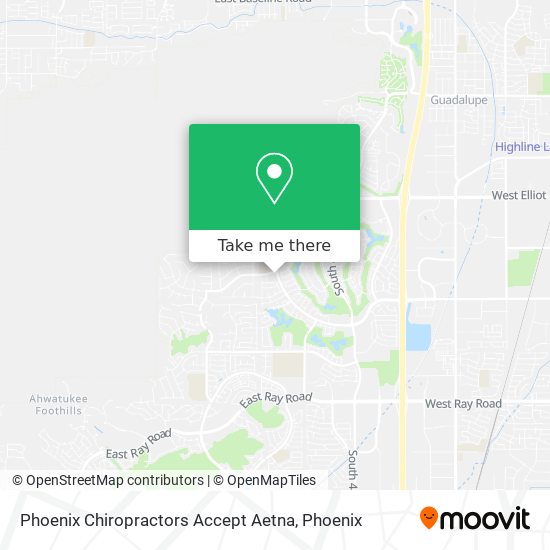 Phoenix Chiropractors Accept Aetna map