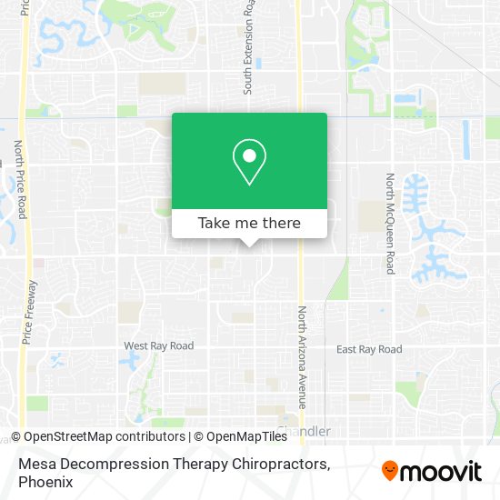Mesa Decompression Therapy Chiropractors map
