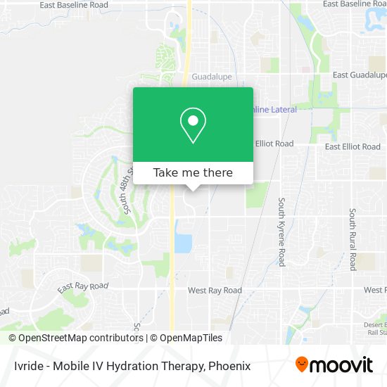 Ivride - Mobile IV Hydration Therapy map