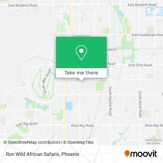 Mapa de Run Wild African Safaris