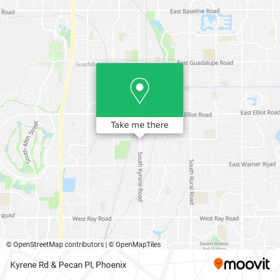 Kyrene Rd & Pecan Pl map