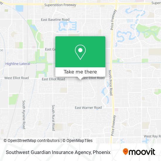 Mapa de Southwest Guardian Insurance Agency