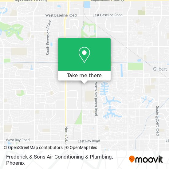 Frederick & Sons Air Conditioning & Plumbing map