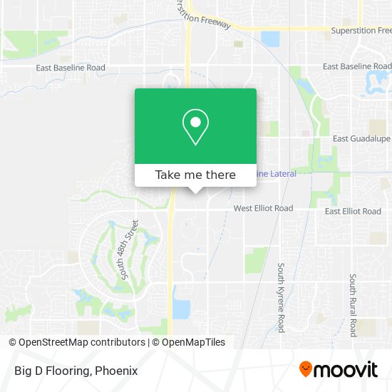 Big D Flooring map