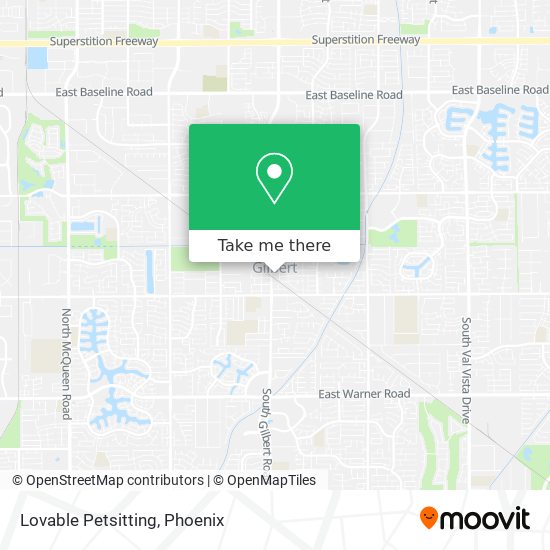 Lovable Petsitting map