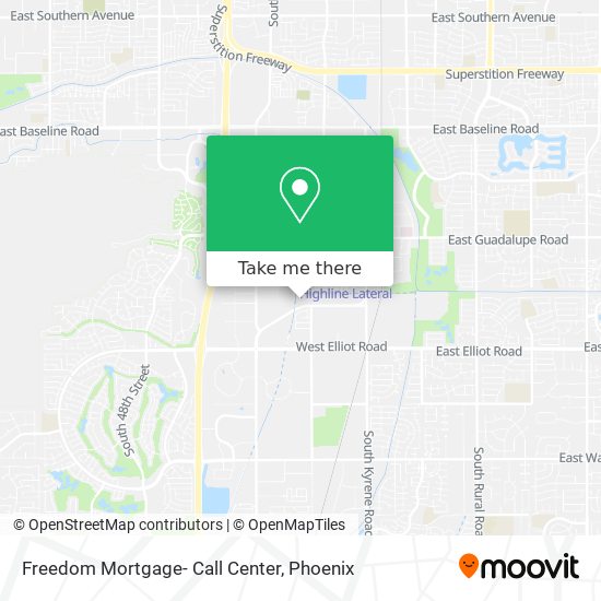 Mapa de Freedom Mortgage- Call Center