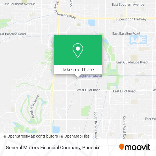 Mapa de General Motors Financial Company