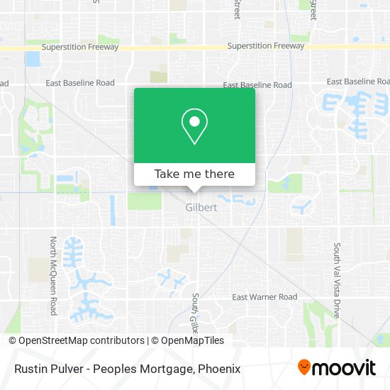 Mapa de Rustin Pulver - Peoples Mortgage