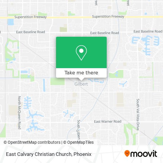 East Calvary Christian Church map