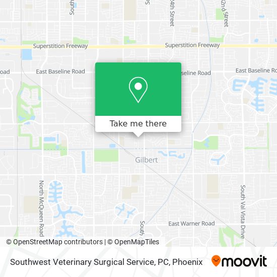 Mapa de Southwest Veterinary Surgical Service, PC