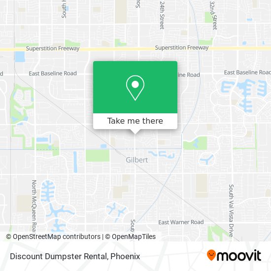 Discount Dumpster Rental map