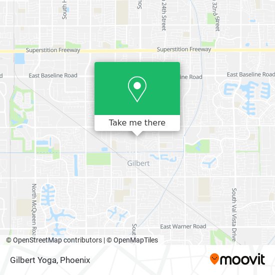 Gilbert Yoga map