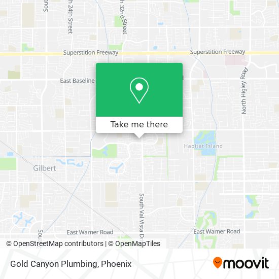 Gold Canyon Plumbing map