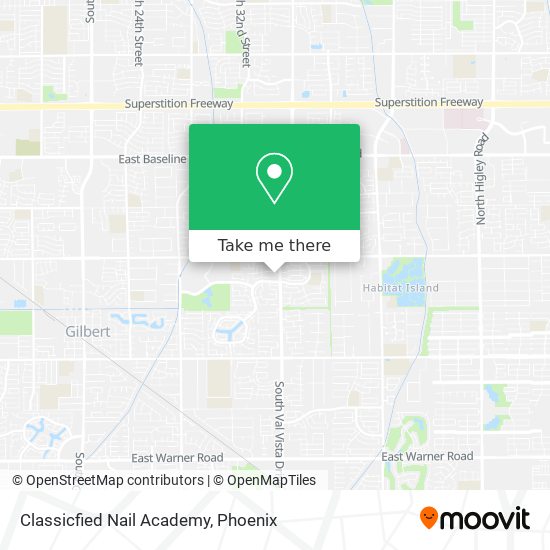 Classicfied Nail Academy map