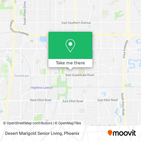 Mapa de Desert Marigold Senior Living