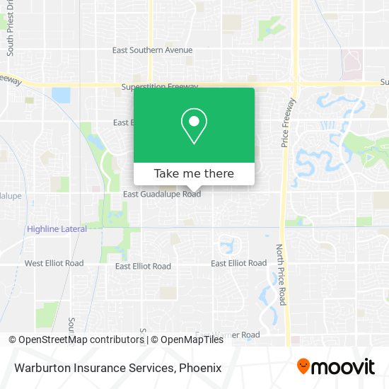 Mapa de Warburton Insurance Services