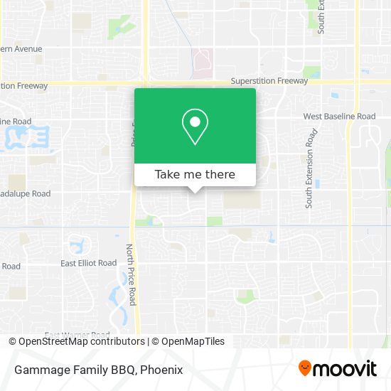 Gammage Family BBQ map