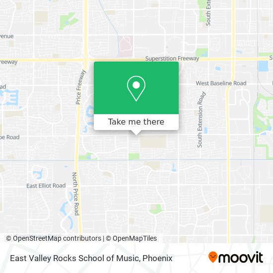 Mapa de East Valley Rocks School of Music