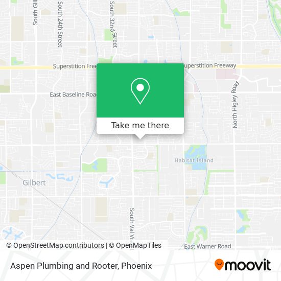 Aspen Plumbing and Rooter map