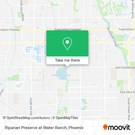 Riparian Preserve at Water Ranch map