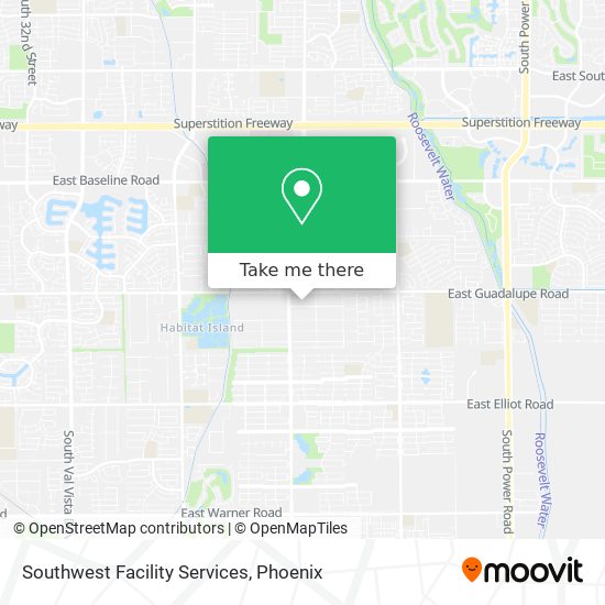 Southwest Facility Services map